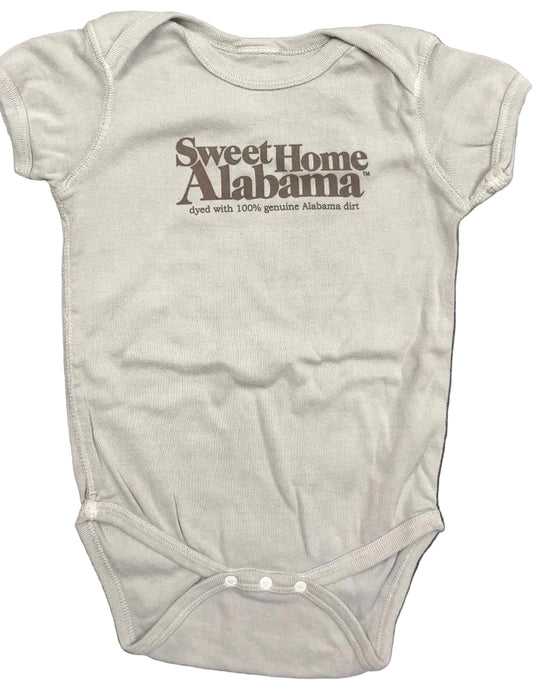 Sweet Home Alabama Imprinted on Made in USA Organic Cotton Infant Snappie