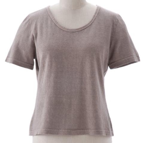 Hemp Organic Cotton Short Sleeve Original Scoop Neck Ladies Top 1051