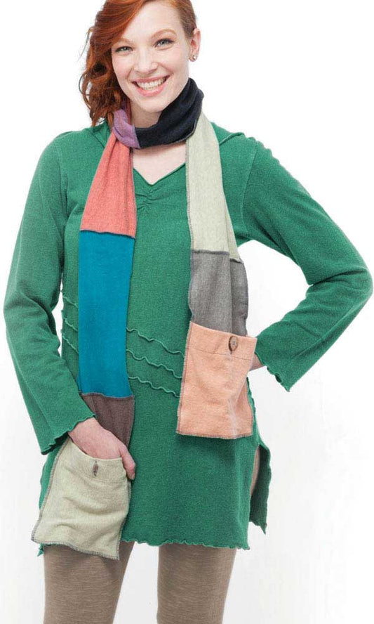 Marina Tunic/Dress in Hemp Organic Cotton with Long Sleeves