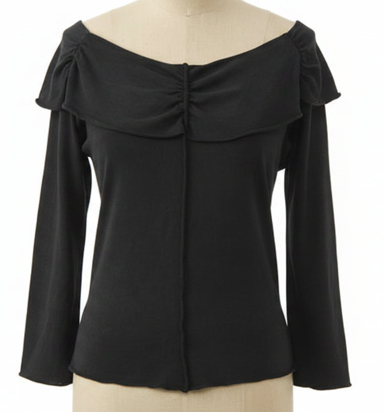 Zinnia Top on 100% Organic Cotton in Long Sleeve