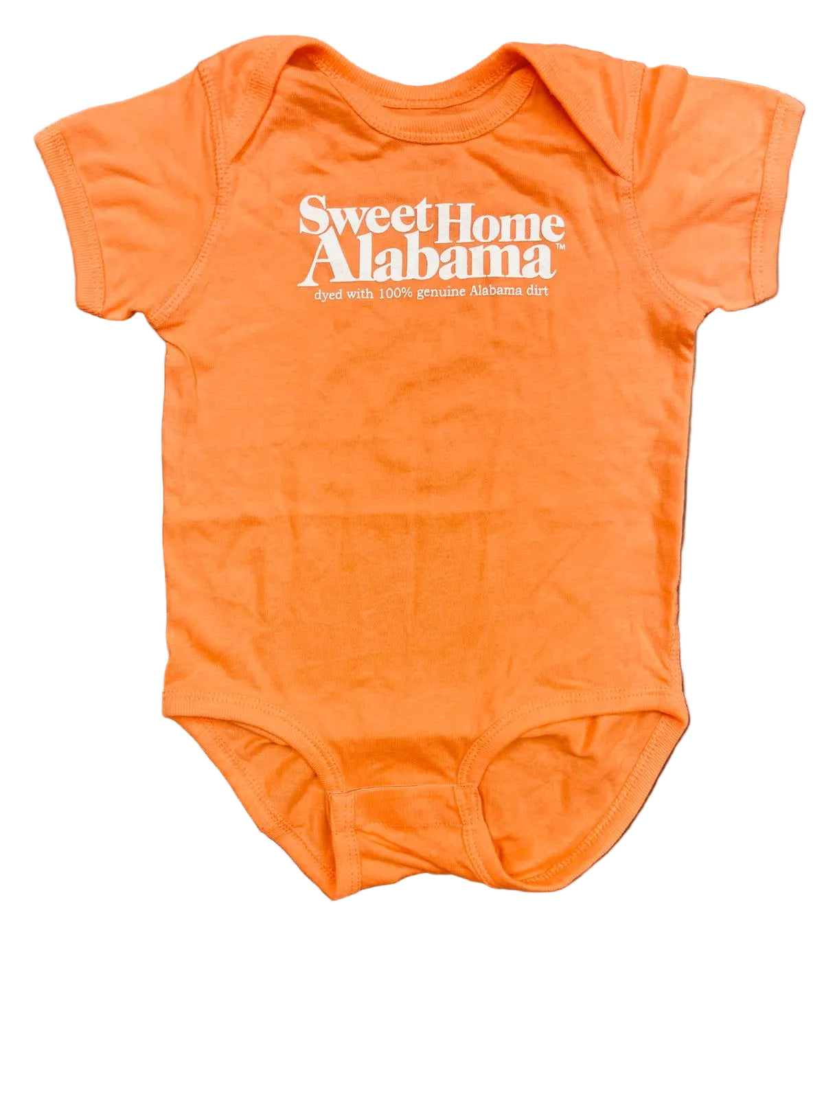 Sweet Home Alabama Imprinted on Made in USA Organic Cotton Infant Snappie