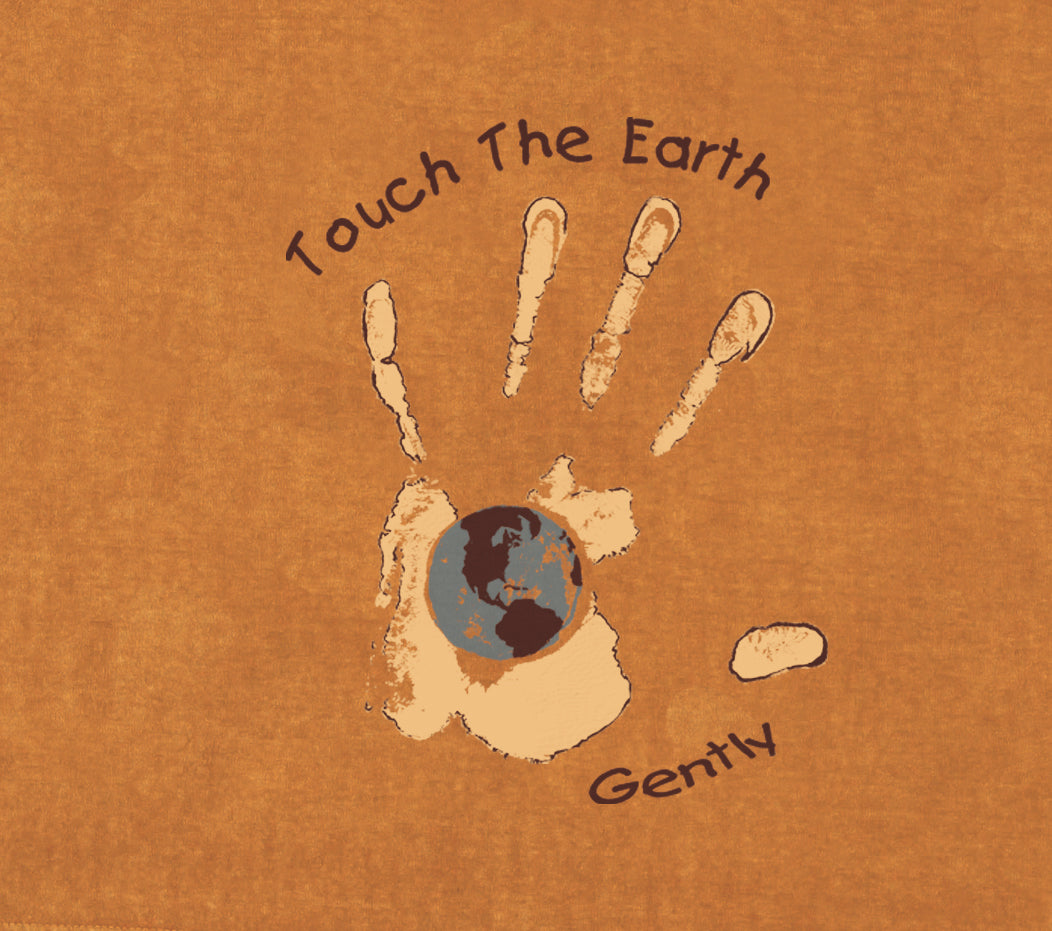 Touch the Earth Gently on Men's Short Sleeve Cotton Tee
