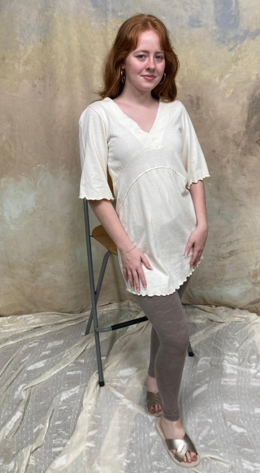 Willow Belle Organic Cotton & Hemp 3/4 sleeve Tunic Dress
