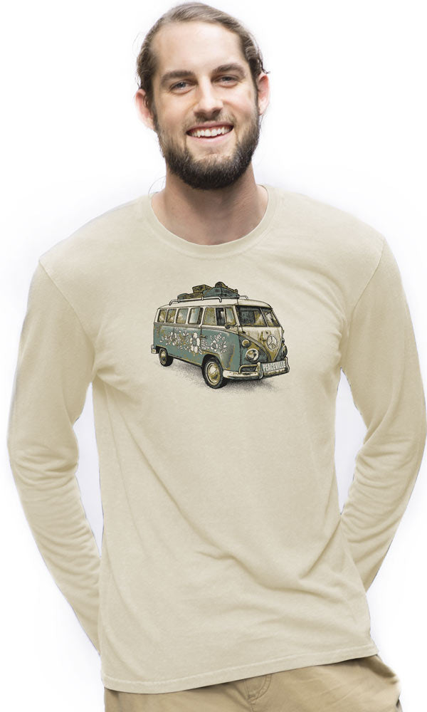 Peaceville on Long Sleeve Cotton Unisex Tee