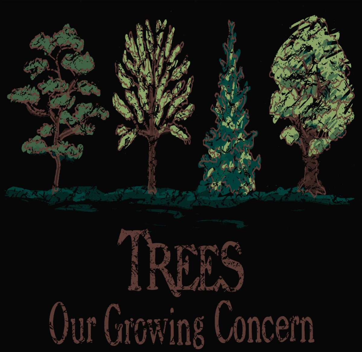 Trees Our Growing Concern' Unisex Short Sleeve Cotton Tee