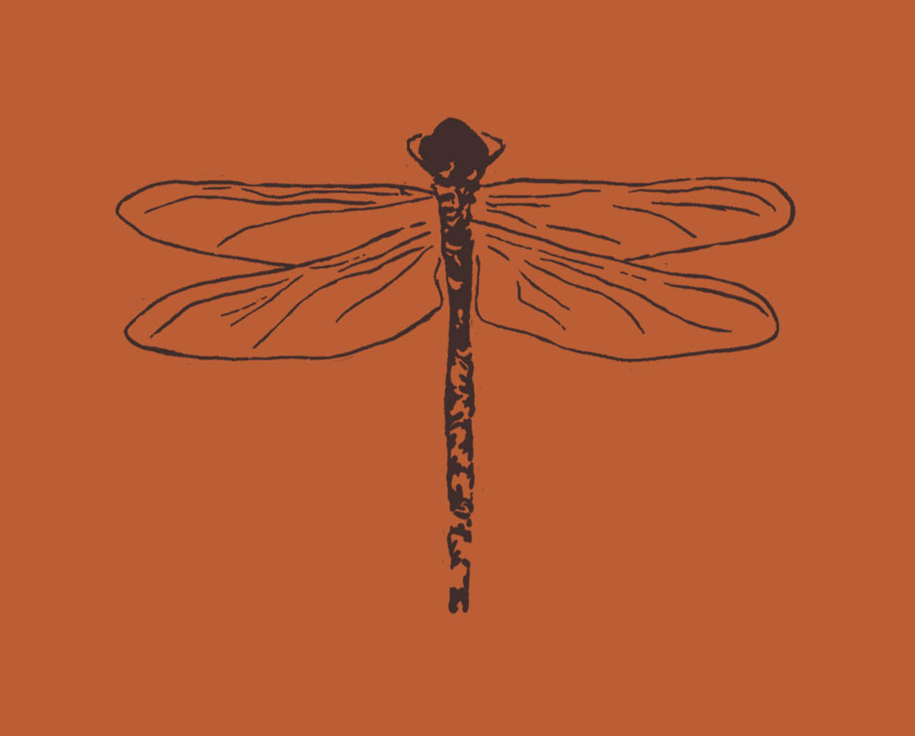 Dragonfly on Men's Short Sleeve Organic Cotton Tee