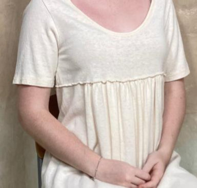 Sierra Ladies Scoop Neck Hemp Organic Cotton Dress