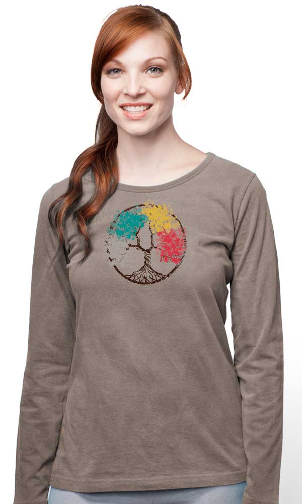 Four Seasons L/S Scoop Women's Tee in Organic Cotton