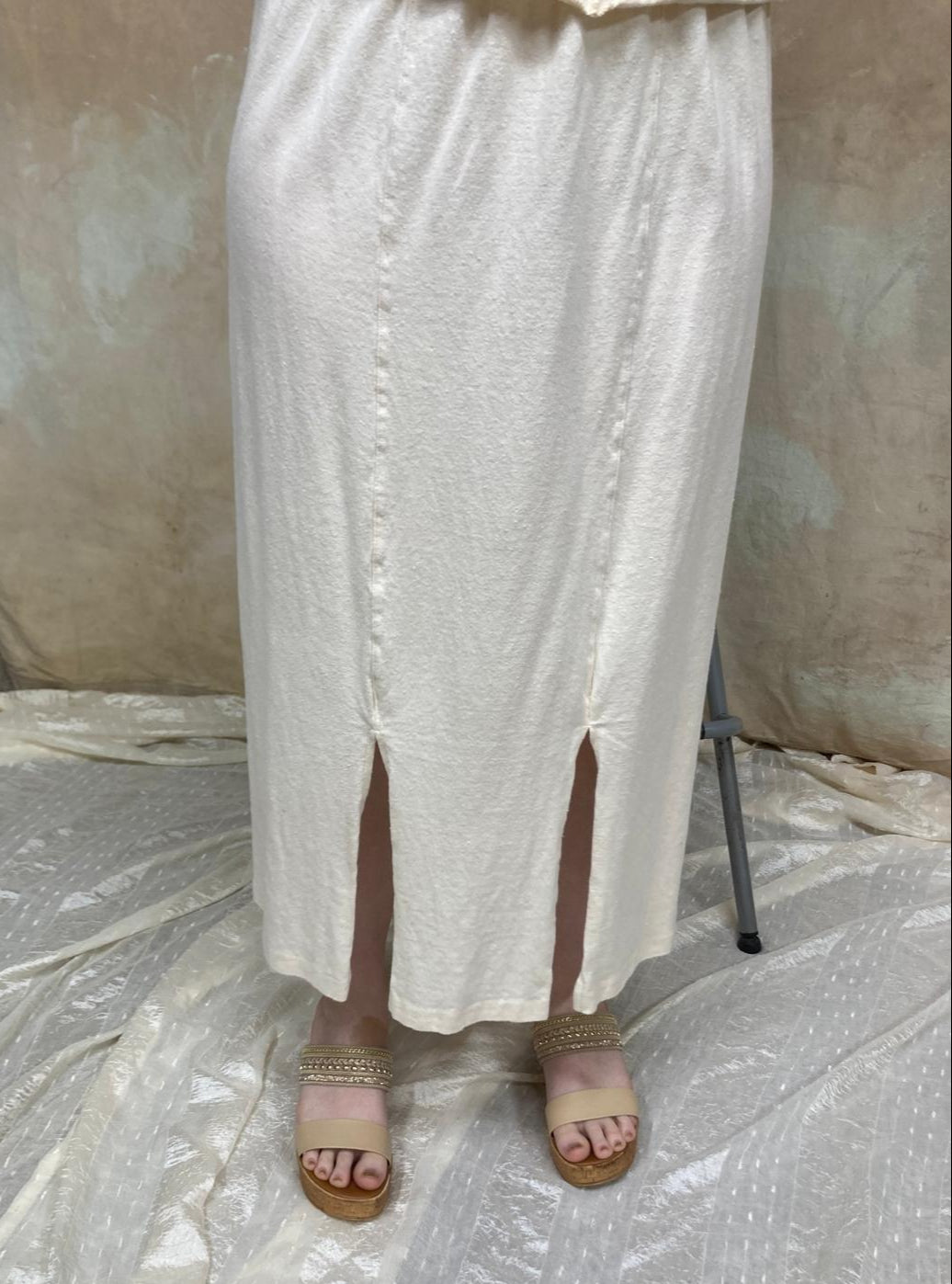 Hemp Organic Cotton Long Midi Length Skirt