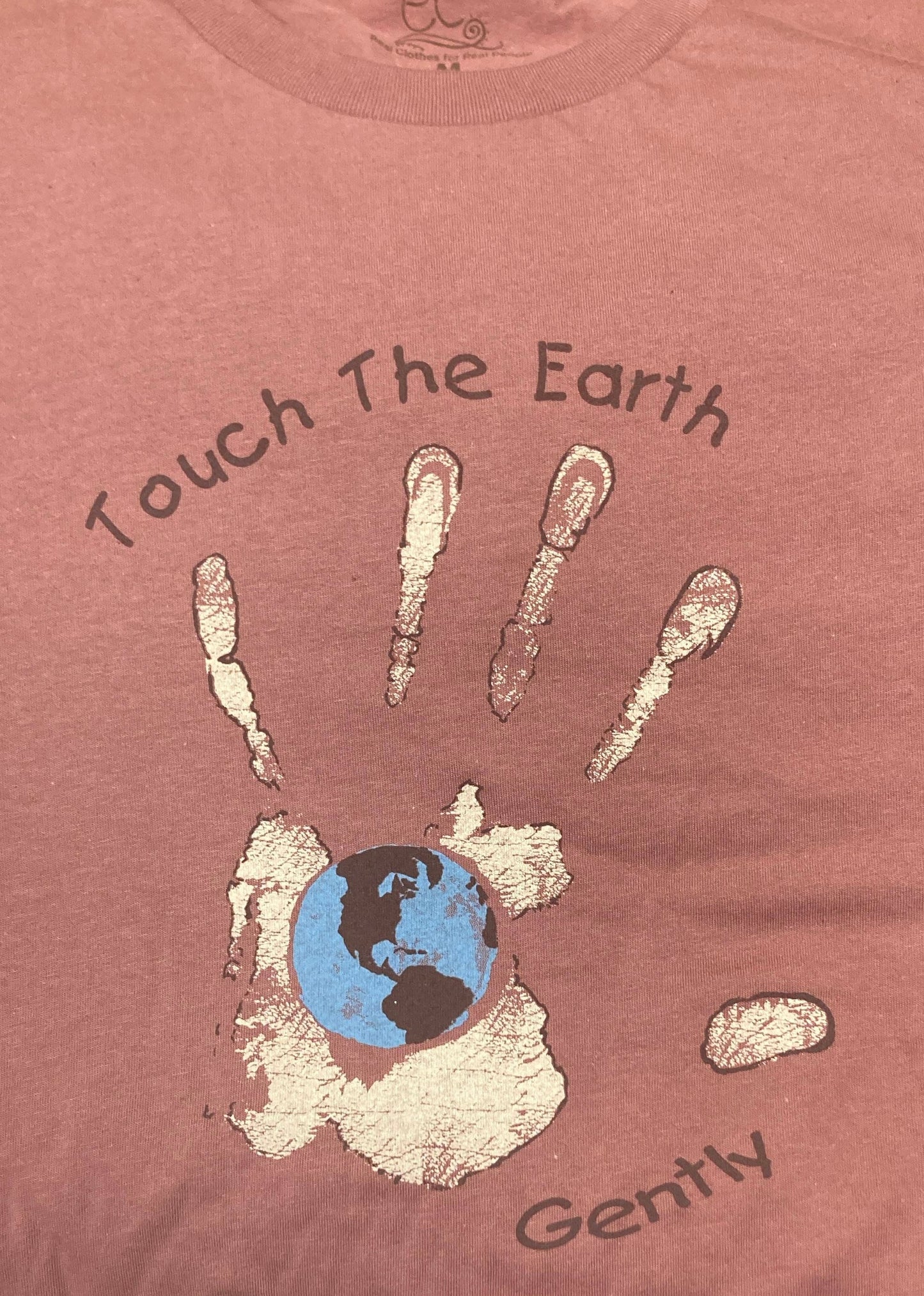 Touch the Earth Gently on USA Made Short Sleeve Cotton Unisex Tee