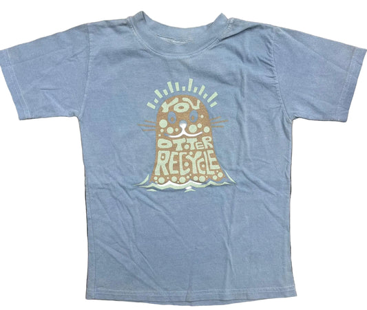 You Otter Recycle on Toddler/Youth Organic Cotton Tee
