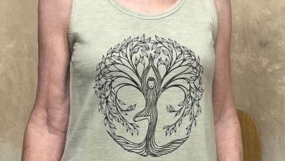 Tree of Life Sleeveless Hemp Organic Cotton Dress