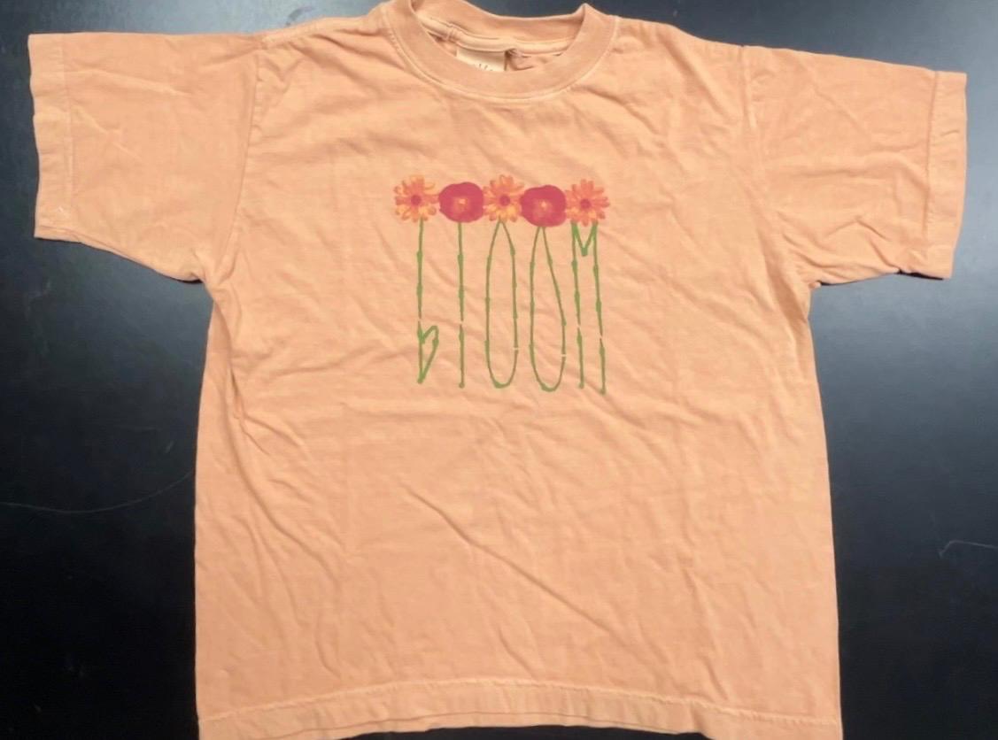 Bloom Design imprinted on 100% Organic Cotton
