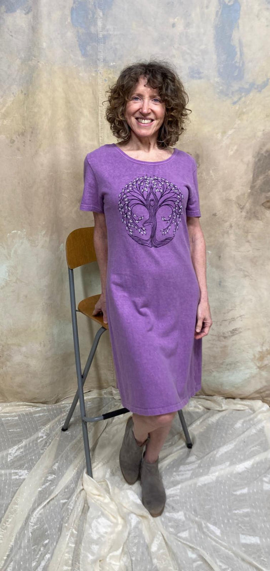 Tree of Live Short Sleeve Hemp Organic Cotton Dress