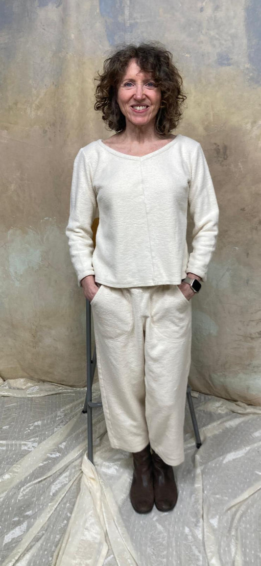 Harvest Fleece Long Sleeve Top & Cropped Pant Set