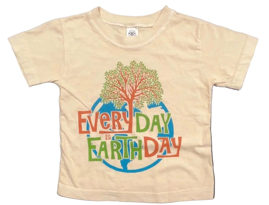 Every Day is Earth Day Design imprinted on 100% Organic Cotton
