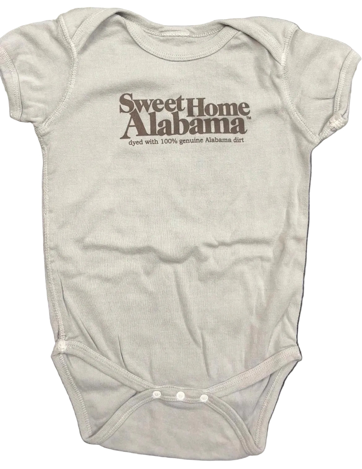 Sweet Home Alabama Imprinted on Made in USA Organic Cotton Infant Snappie