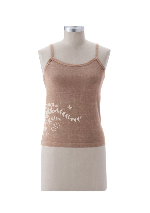 Hemp Tank Top Flower Garden