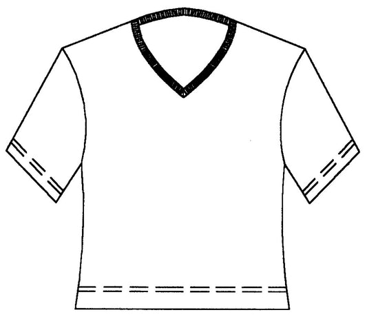 Hemp Organic Cotton Short Sleeve Original V-Neck Ladies Top