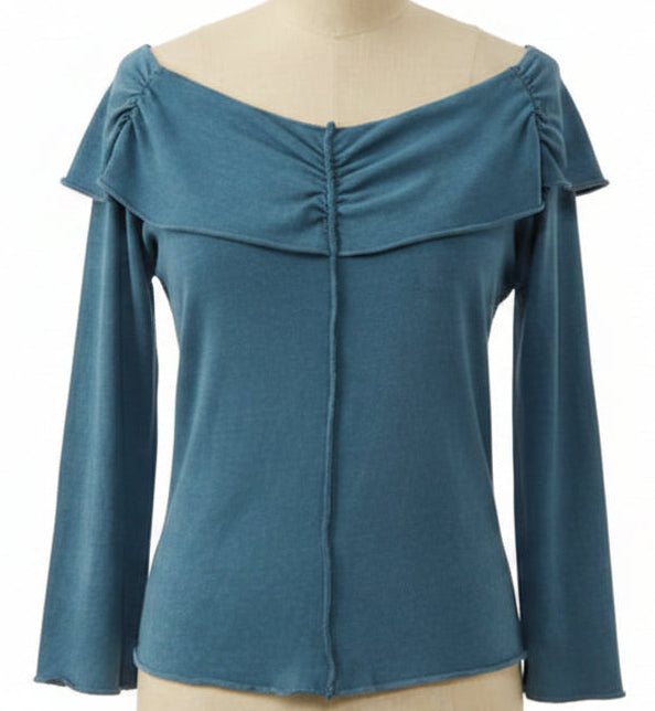 Zinnia Top on 100% Organic Cotton in Long Sleeve