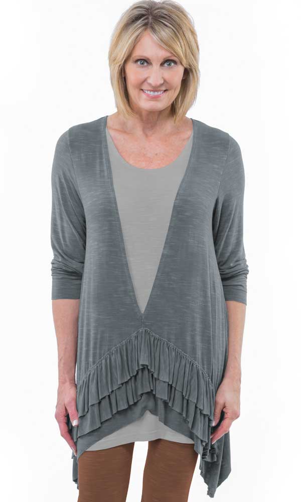 Double the Fun Layering Top in Hemp