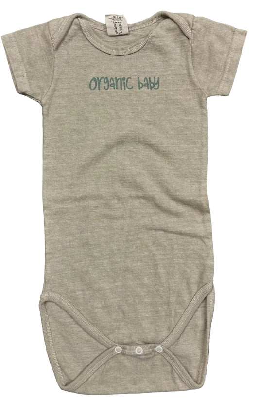 Organic Baby Imprinted on Made in USA Hemp/Organic Cotton Infant Snappie