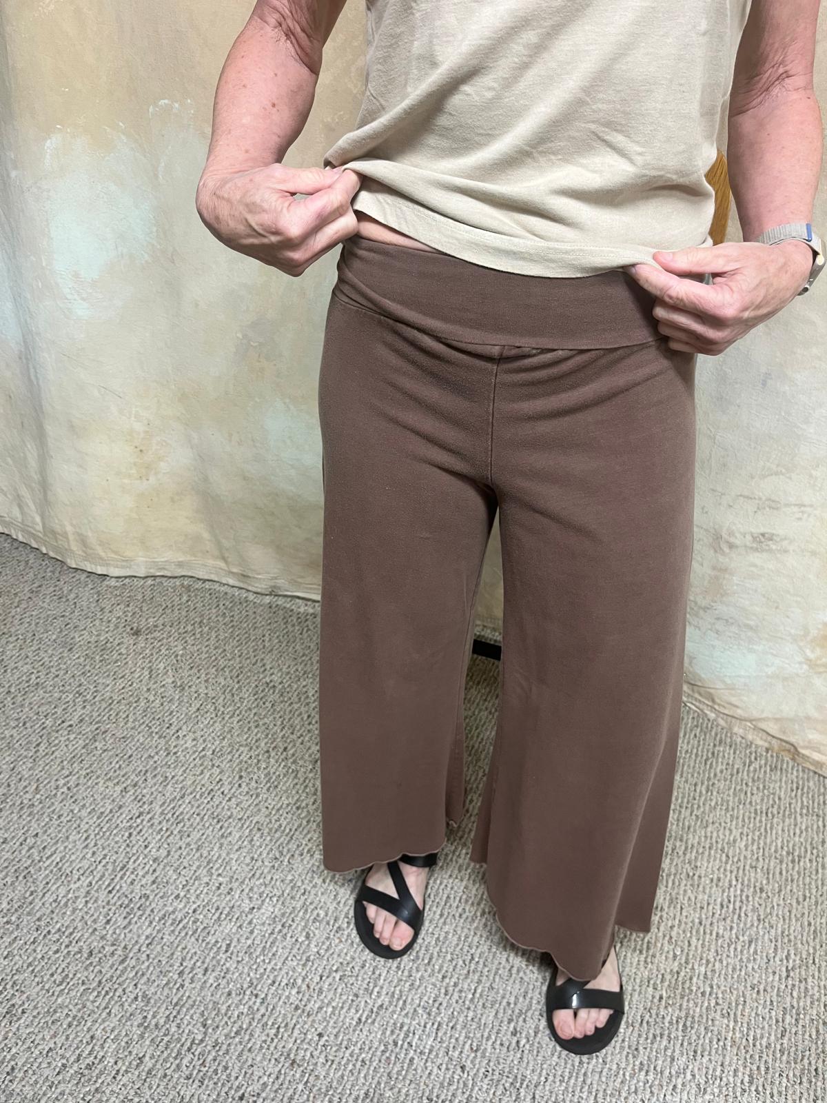 Willow Wide Leg Organic Cotton Lycra Pants