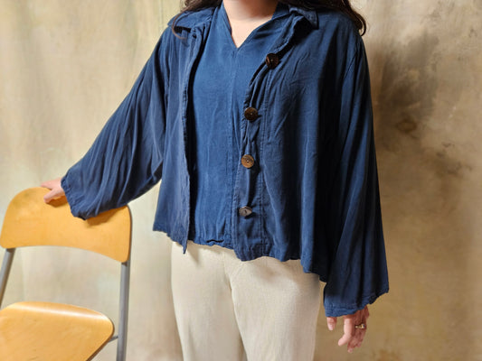 Jacket Set with matching Long Sleeve Top in Organic Cotton