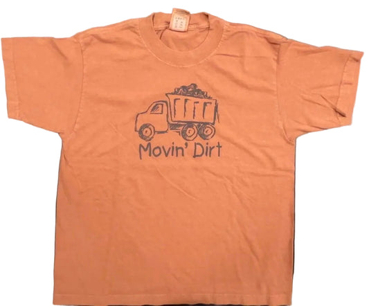 Moving Dirt Design imprinted on 100% Organic Cotton