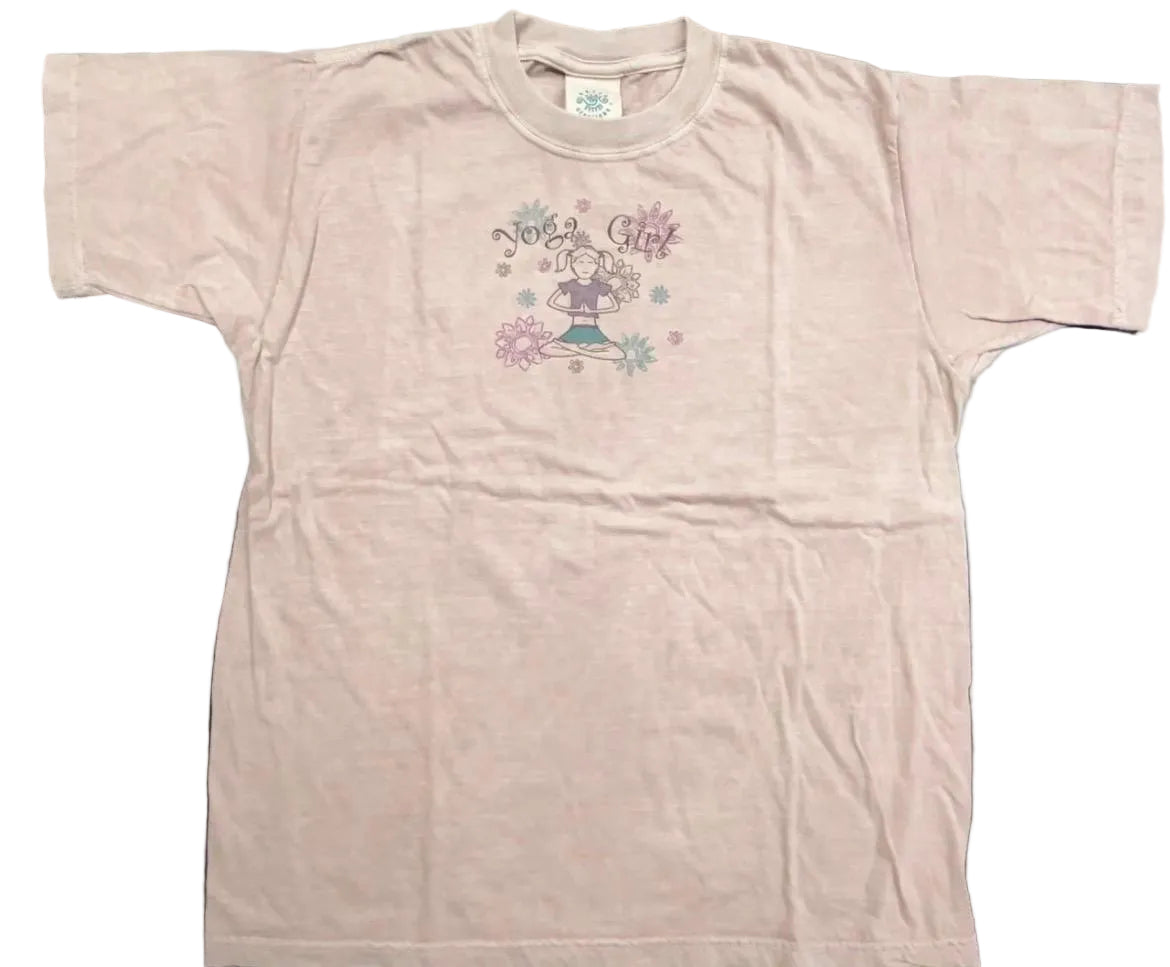 Yoga Girl Design imprinted on 100% Organic Cotton