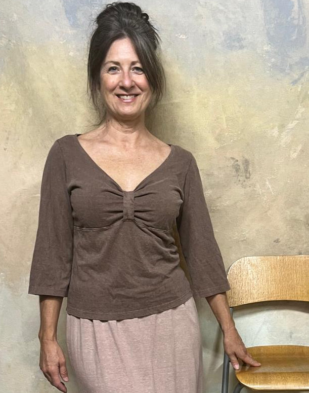 Top 3/4 sleeve on Hemp & Organic Cotton