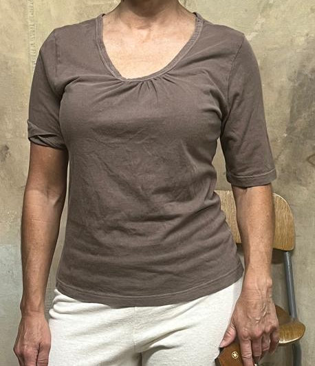 Elbow Length Top on 100% Organic Cotton