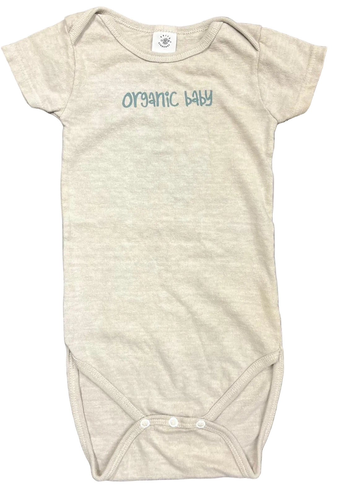 Organic Baby Imprinted on Made in USA Hemp/Organic Cotton Infant Snappie