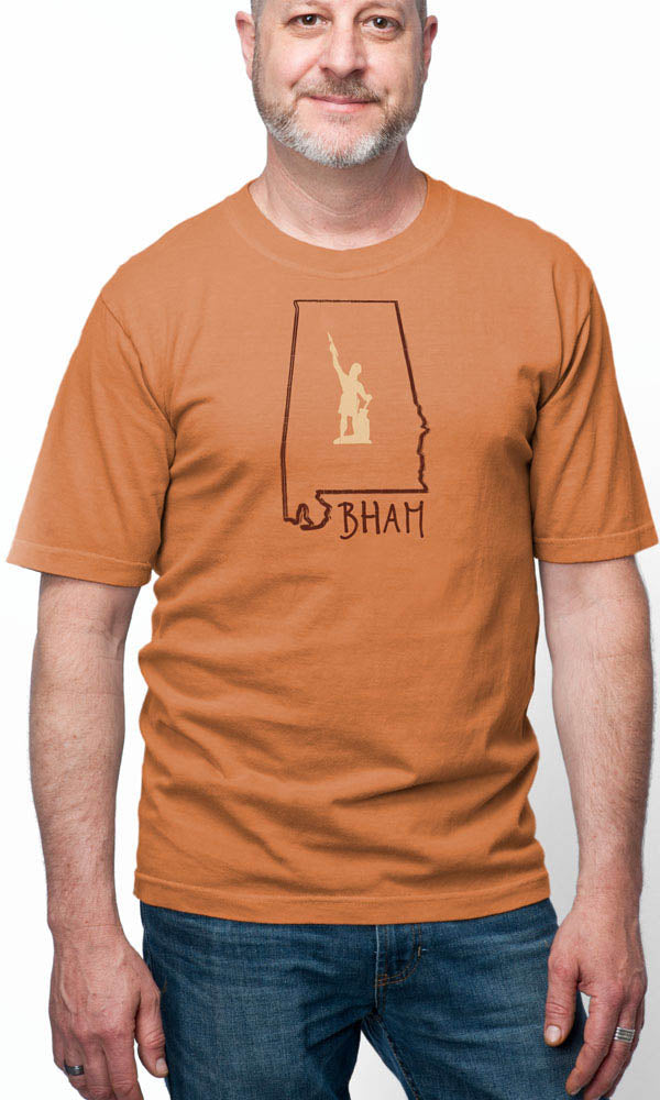 BHAM Vulcan on Men's Short Sleeve Performance Cotton Tee