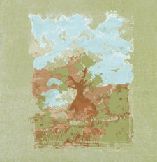 Circle of Life Design imprinted on 100% Organic Cotton