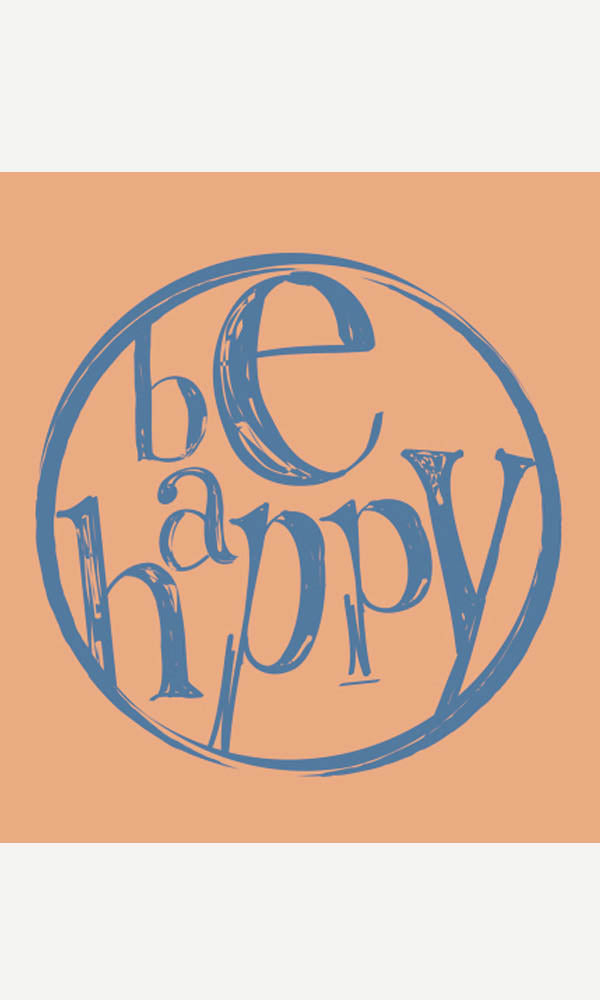 Be Happy Imprinted on Made in USA Organic Cotton Infant Snappie