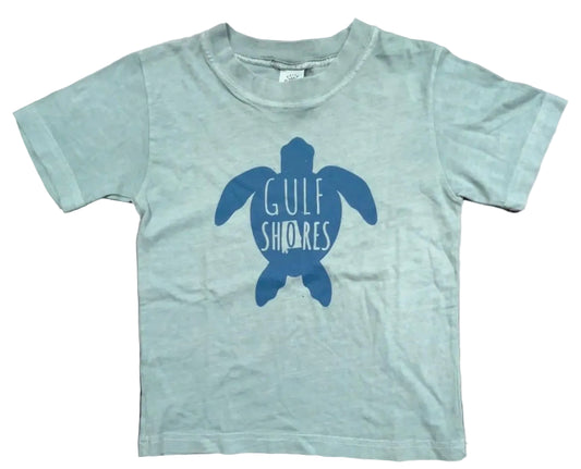 Gulf Shores Turtle Art Design imprinted on 100% Organic Cotton