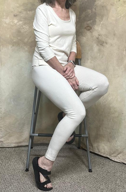 Everyday Hemp Scoop Top with 3/4 sleeves