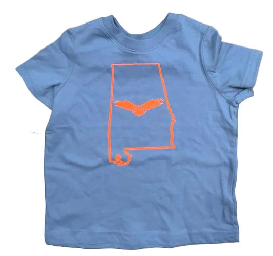 Alabama Eagle Tee imprinted on 100% Organic Cotton