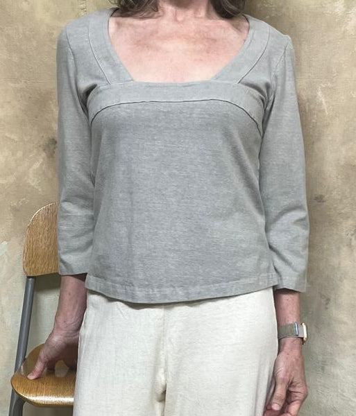 Horizon Hemp Organic Cotton Lycra Blend Ladies 3/4 Sleeve Top