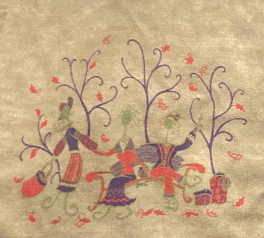 Fancy Ladies Imprinted on Made in USA Hemp Long Sleeve Ladies Scoop Neck Top