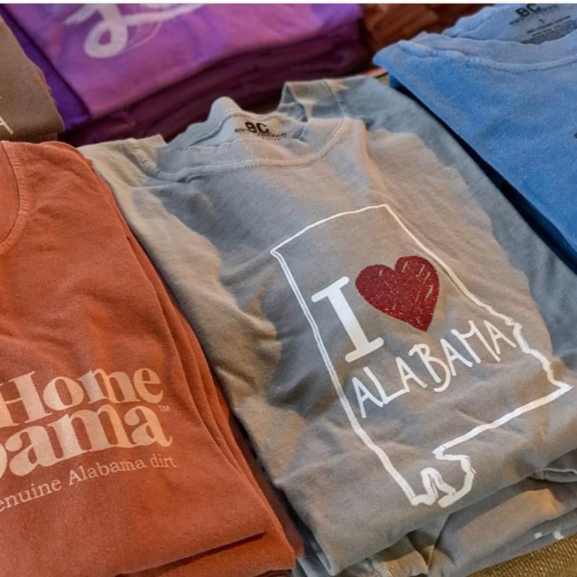 I Love Alabama on Men's Short Sleeve Cotton Tee