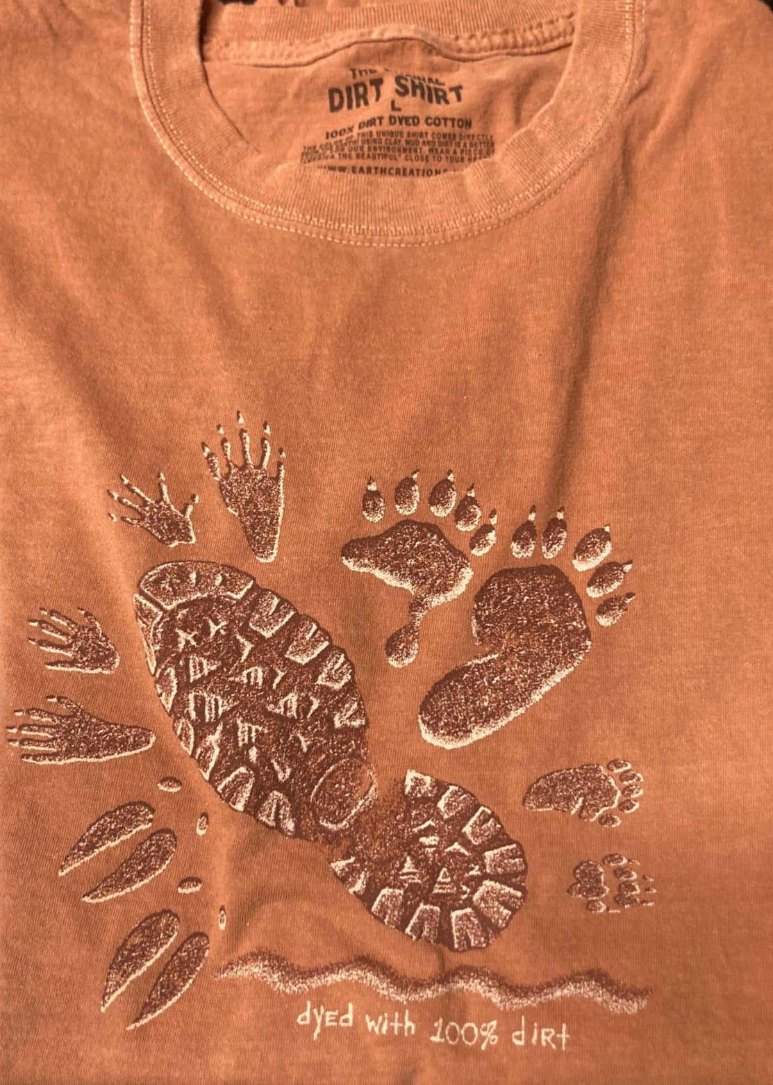 Trekking Design Imprinted on Men's Short Sleeve Cotton Tee