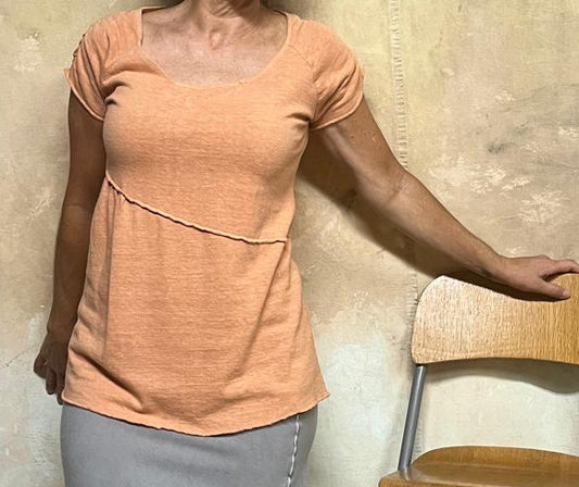 Sunbeam Hemp & Organic Cotton Top in Short Sleeve