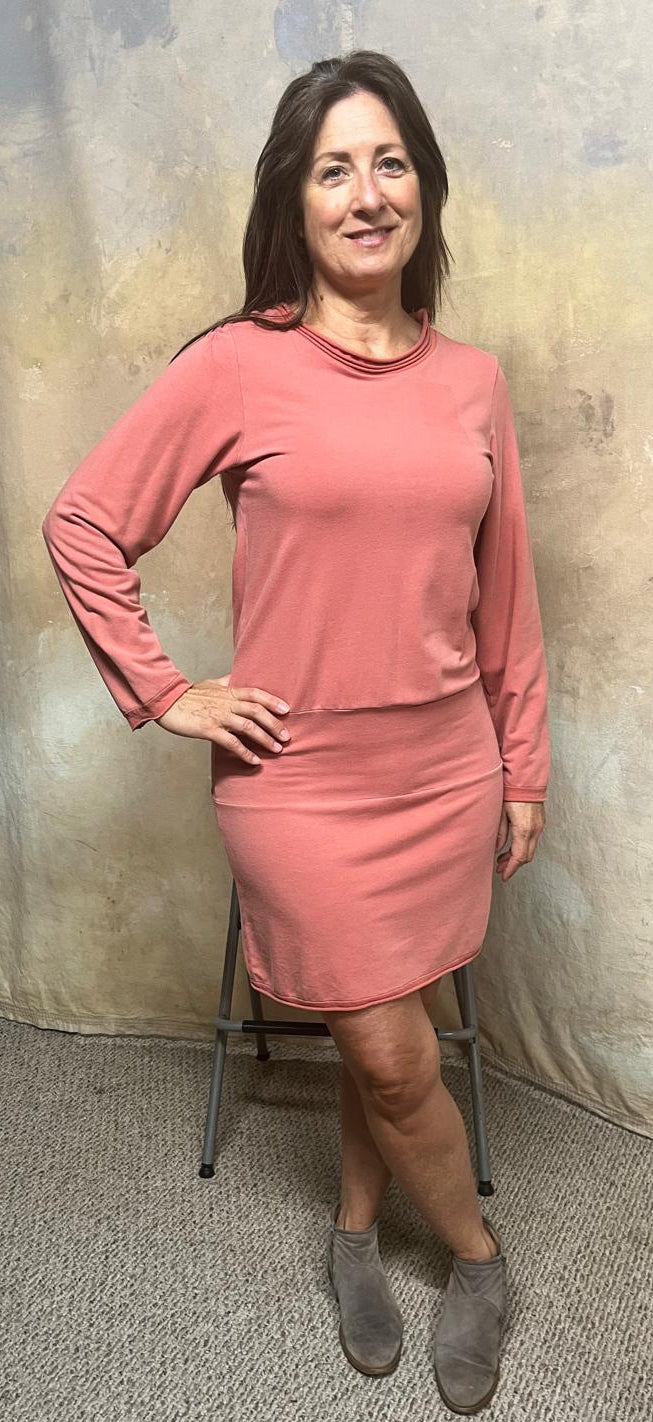 Harmony Bamboo Organic Cotton Long Sleeve Tunic Dress