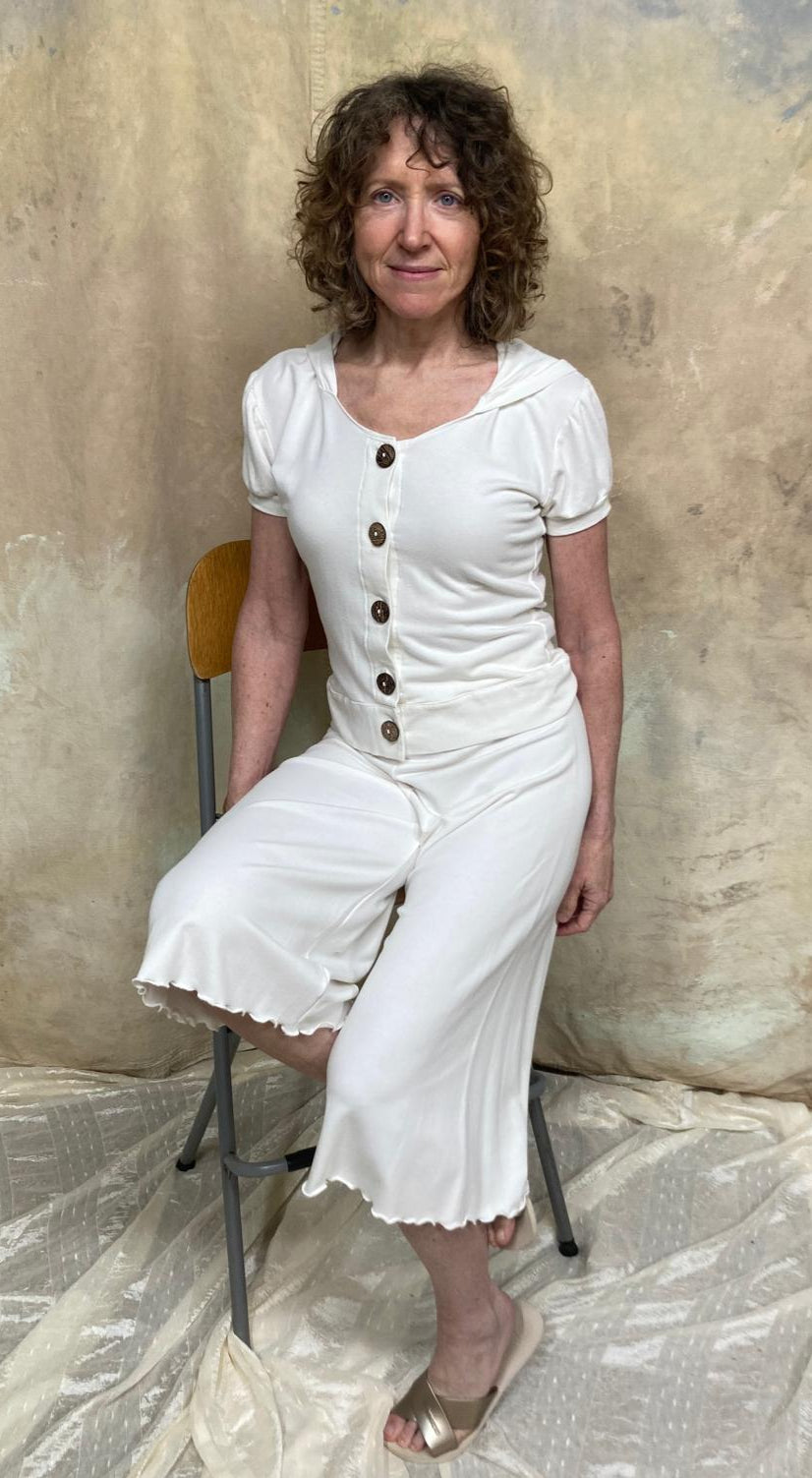 Sunset Stroll Bamboo, Organic Cotton & Lycra Blend Top & Pant Set