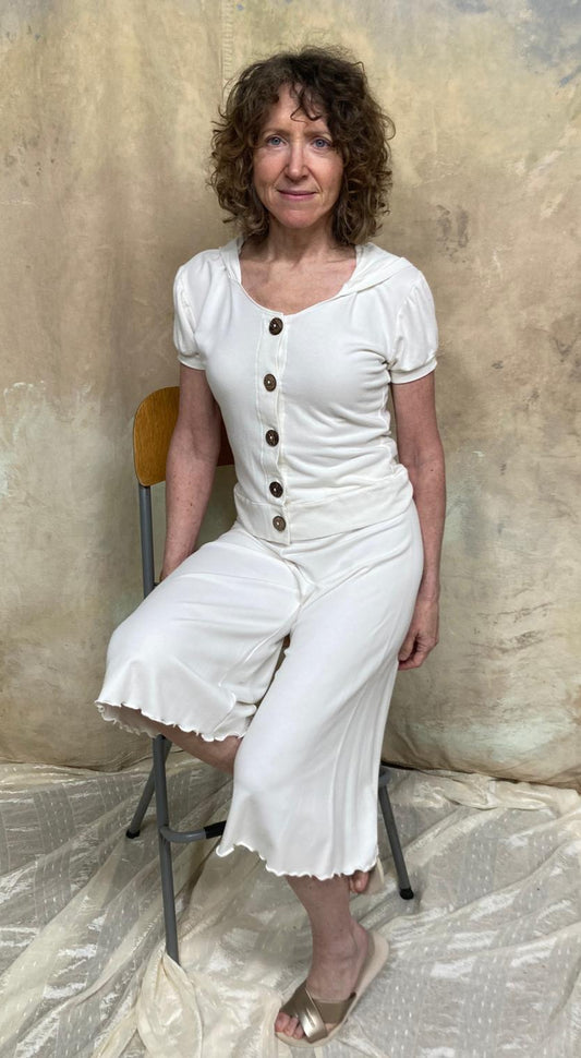 Sunset Stroll Bamboo, Organic Cotton & Lycra Blend Top & Pant Set