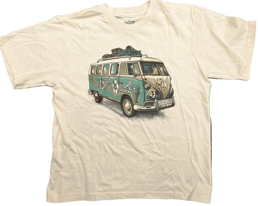 Youth Peaceville Art Design imprinted on 100% Organic Cotton