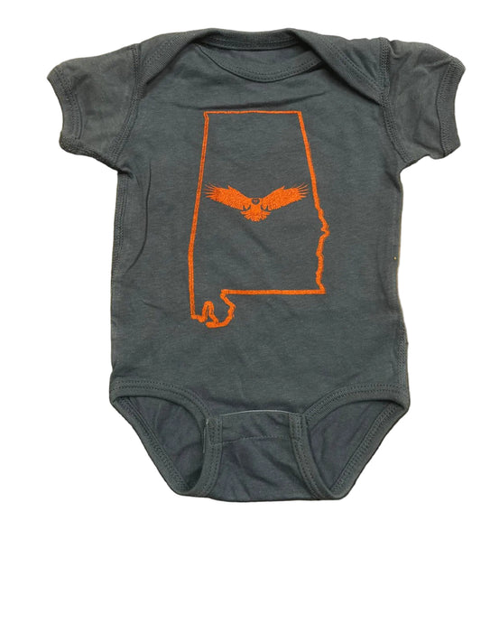 Eagle Imprinted on Made in USA Organic Cotton Infant Snappie