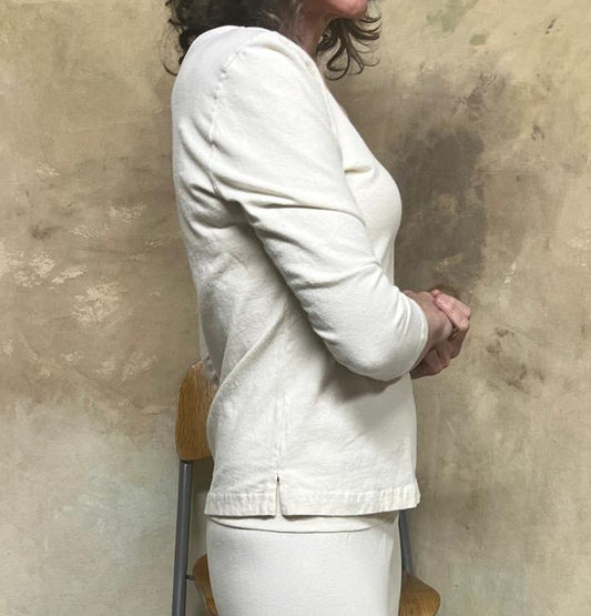 Everyday Hemp Scoop Top with 3/4 sleeves